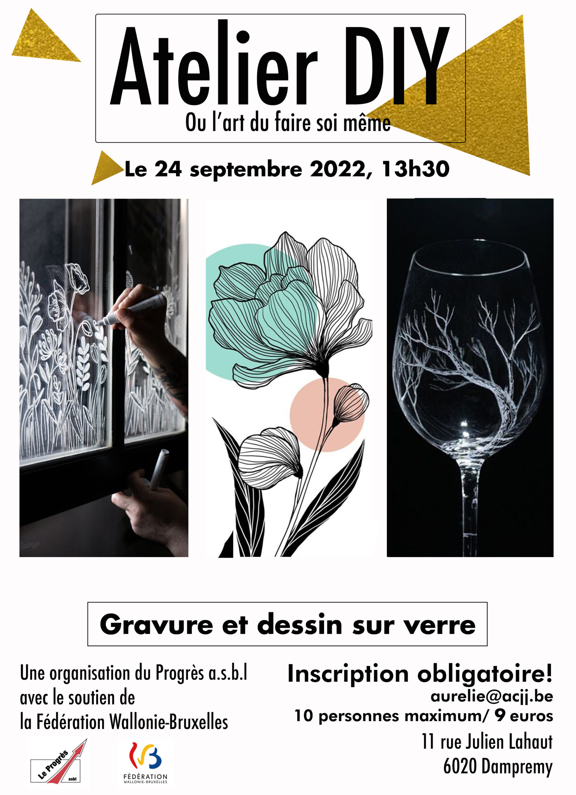 Apprendre la gravure sur verre 